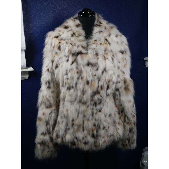 Amazing Designer Zac Posen Lynx Belly Fur Coat Jacket - Picture 1 of 9